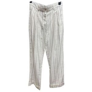 Lee Mathews Striped Irvine Linen Blend Pant NWT Size 2